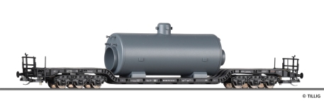 Tillig 95017 - TT - Tiefladewagen Dampfkessel, DB, Ep. III